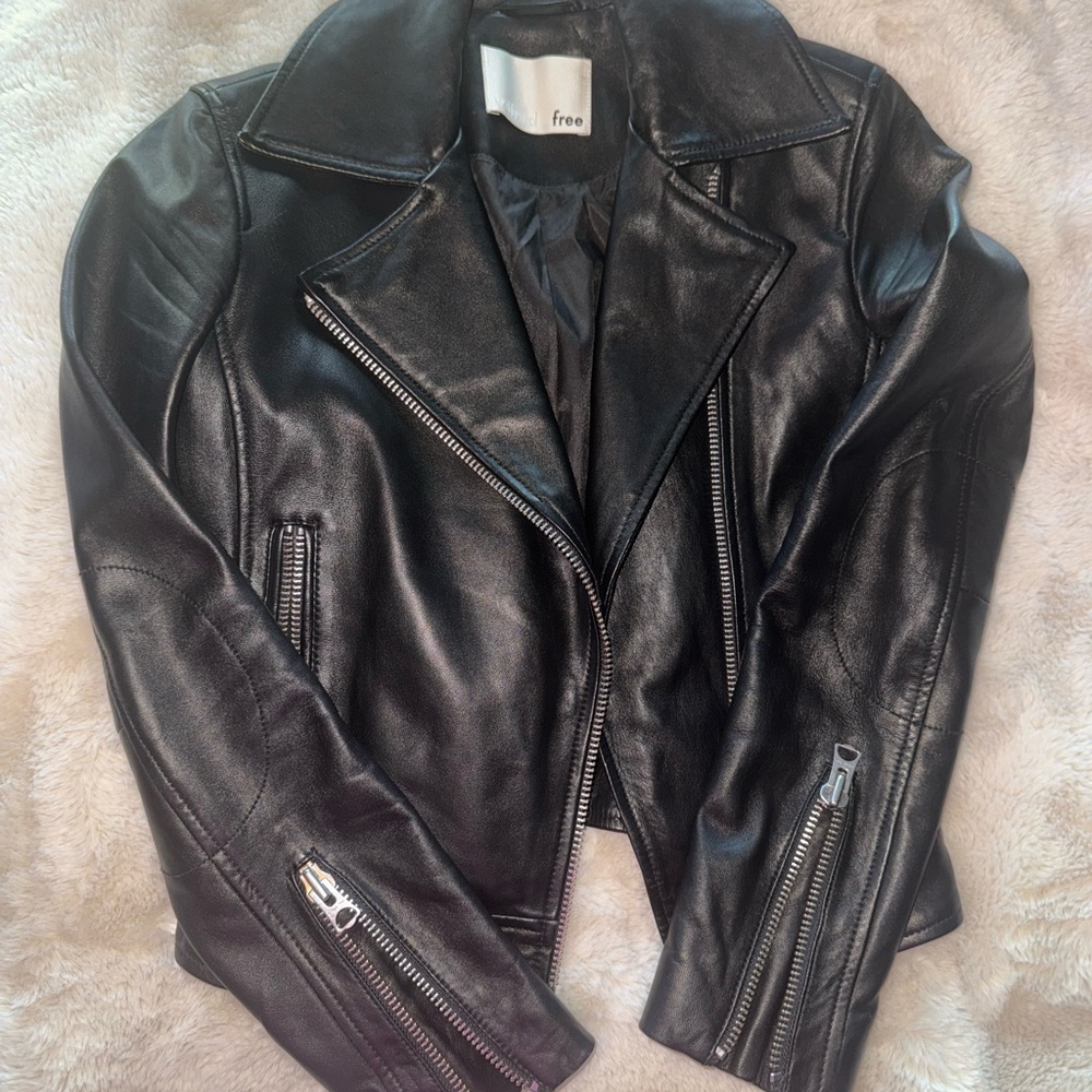 Black Leather Jacket for Women